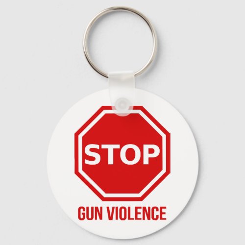 Stop Gun Violence  Keychain