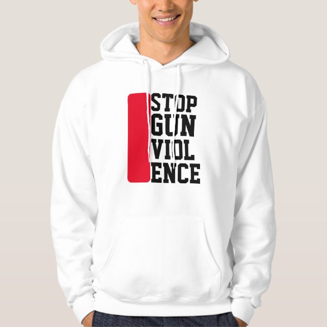 Stop gun violence political inspiring quote hoodie (Front)