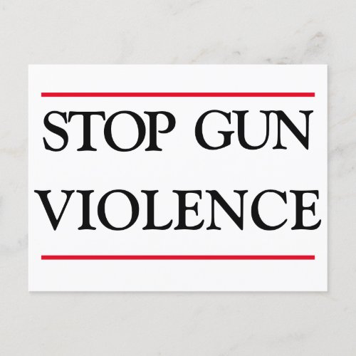 Stop Gun Violence  Postcard