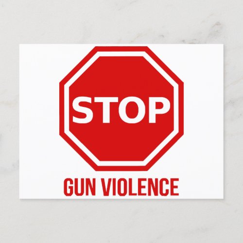 Stop Gun Violence  Postcard
