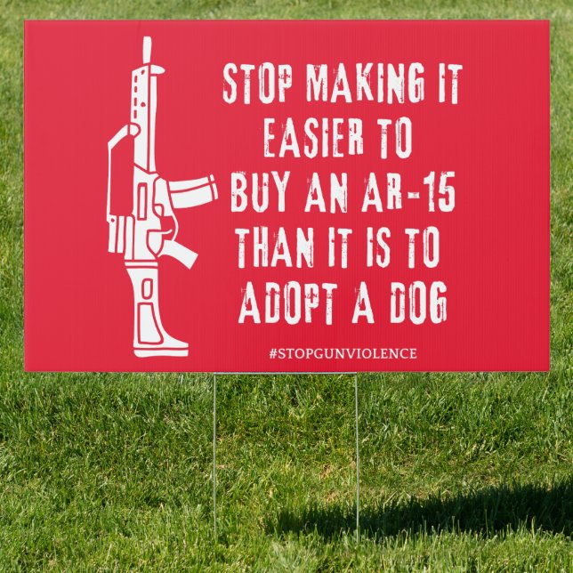 Stop Gun Violence Yard Sign (Insitu)
