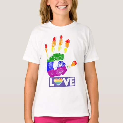 Stop Handprint Color T_Shirt