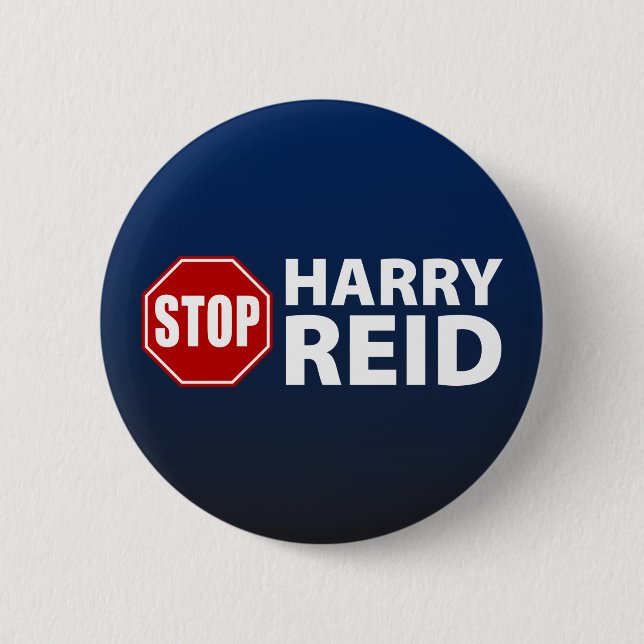 Stop Harry Reid Button (Front)