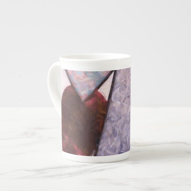 Stop Hiding Your Heart Bone China Mug (Front Left)