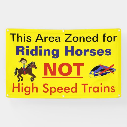 Stop High Speed Rail From Destroying Rural America Banner