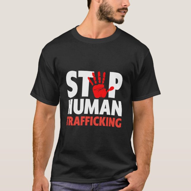 Stop Human Trafficking T-Shirt - End Human Traffic (Front)
