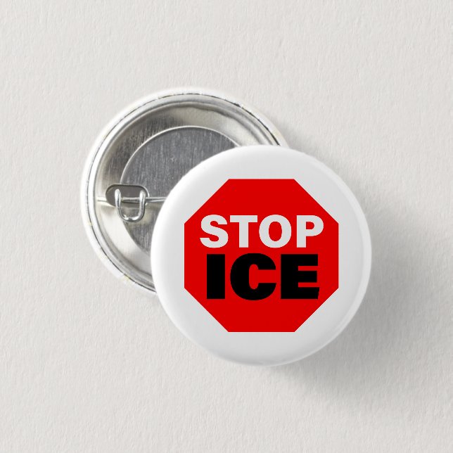 Stop ICE Button (Front & Back)