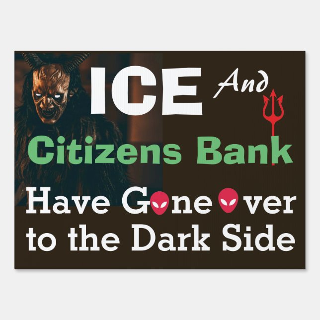 Stop ICE : two-sided 18 x24 Sign (Back)