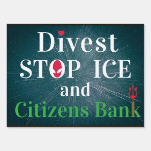 Stop ICE:two-sided 18 x24 Sign