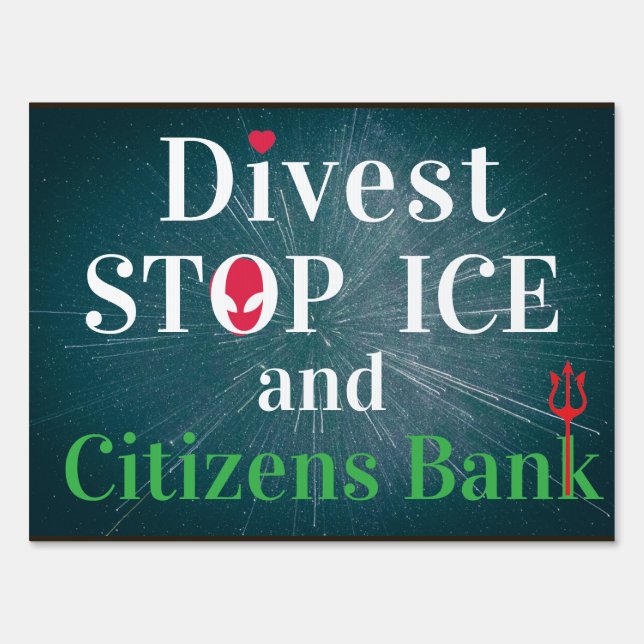 Stop ICE:two-sided 18 x24 Sign (Back)