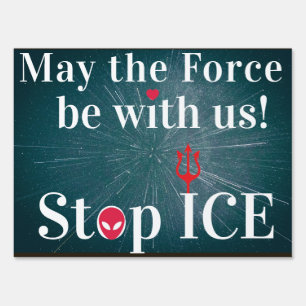 Stop ICE:two-sided 18 x24 Sign