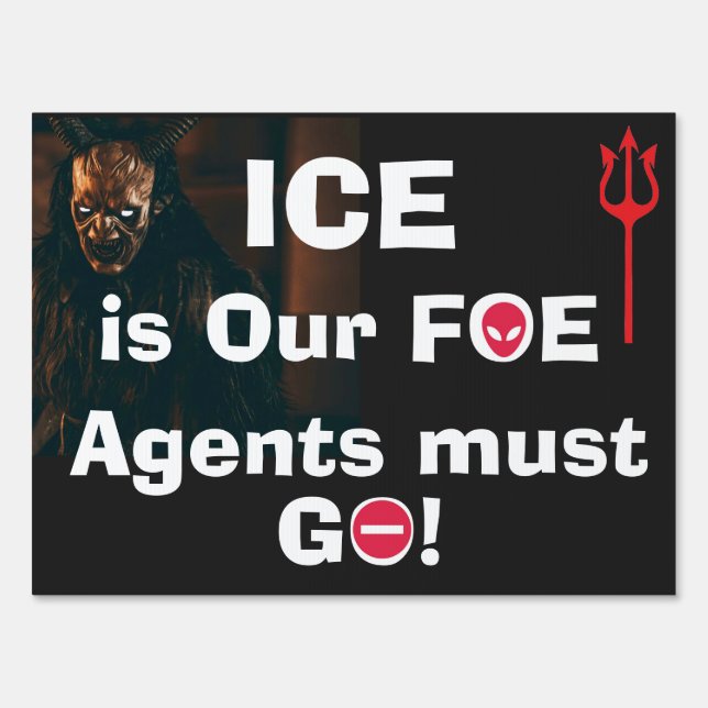 Stop ICE: two-sided 18 x24 Sign (Front)