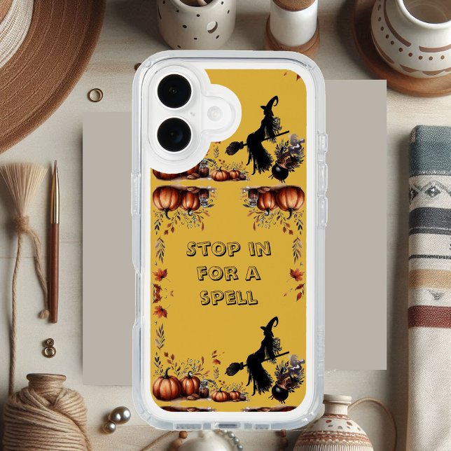 Stop in for a Spell Dark Wicked Witch Quote Spooky Speck iPhone Case (Stop in for a Spell Dark Wicked Witch Quote Spooky Speck iPhone Case)