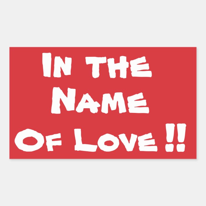 Stop In The Name Of Love Stop Sign Sticker Zazzle Com
