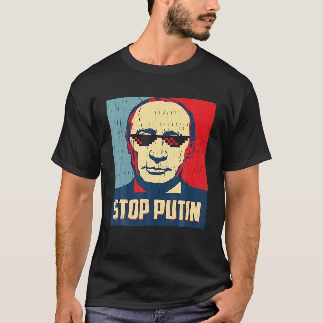 Stop In Ukraine Support Ukraine I Stand With Ukrai T-Shirt (Front)
