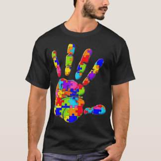 Stop injustice Racism Jigsaw Autism Puzzle japanes T-Shirt