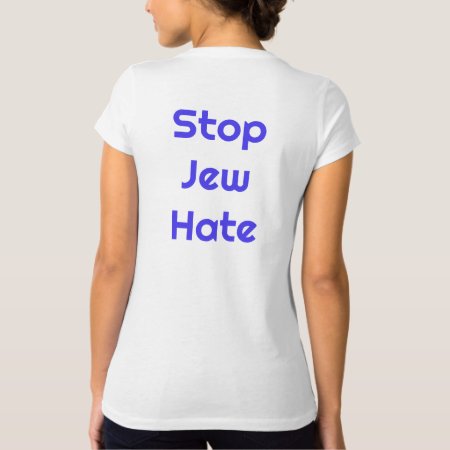 Stop Jew Hate Star Of David Israel With Glitter T-shirt