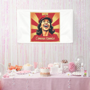 Stop Kamunism Harris Walz 2024 Comrade Kamala Banner