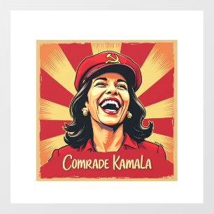 Stop Kamunism Harris Walz 2024 Comrade Kamala Window Cling