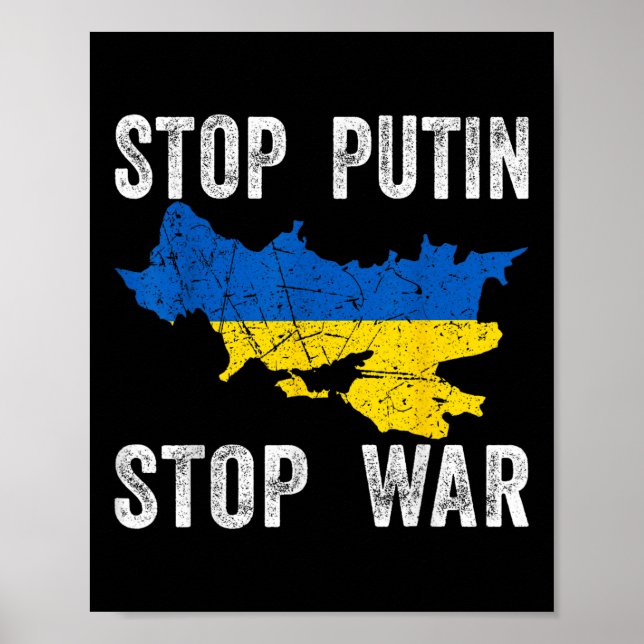 Stop Killing - Stop Russia - Stop The War In Ukrai Poster (Front)