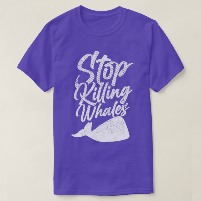 Stop killing whales 2 T-Shirt (Design Front)