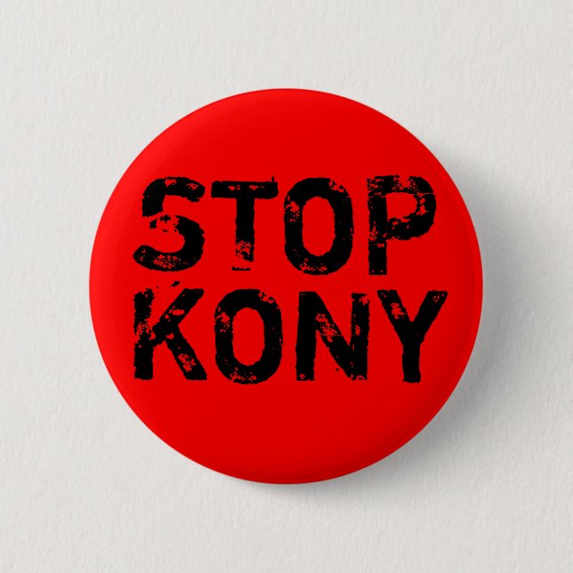 Stop Kony Pinback Button (Front)