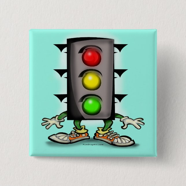 Stop Light Magnet Button (Front)