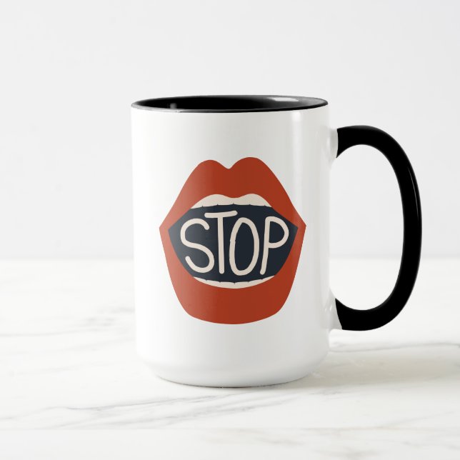 Stop Lips Mug (Right)