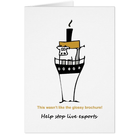 Stop Live Exports Cards (Front)