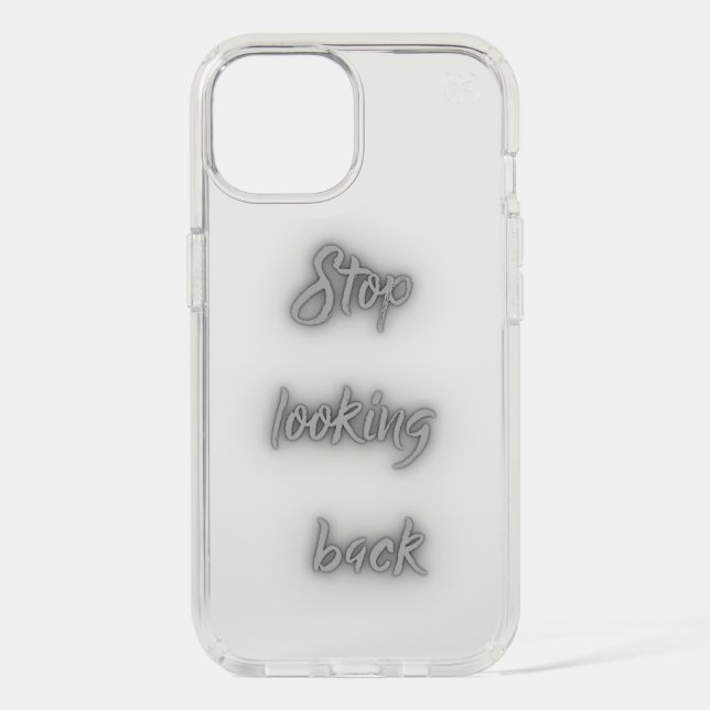 Stop Looking Minimal Black Aesthetic Phone Cases (Front)