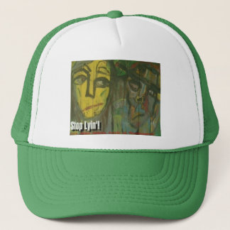 stop lyin' trucker hat