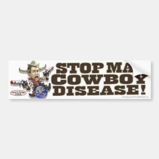 Stop Mad Cowboy Disease Bumper Sticker