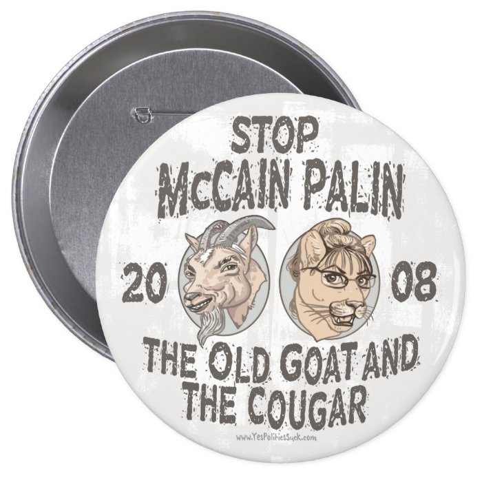 Stop McCain Palin 2008 Buttons