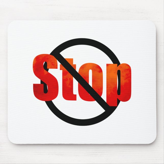 Stop Mouse Pad (Front)