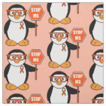 Stop Multiple Sclerosis: Penguin with a Sign Fabric