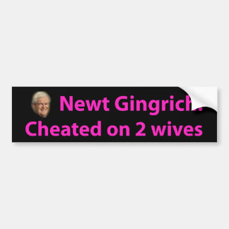 Stop Newt Gingrich! Bumper Sticker