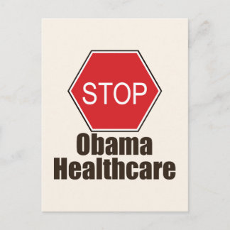 Stop Obama Healthcare Postcard