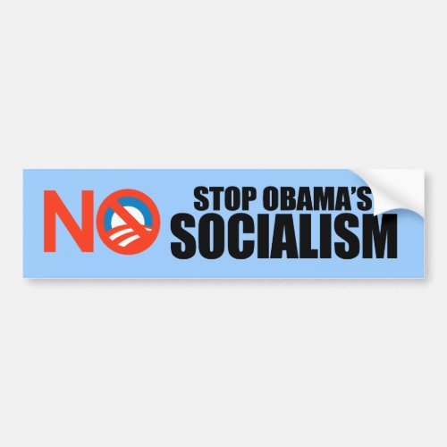 STOP OBAMA SOCIALISM BUMPER STICKER