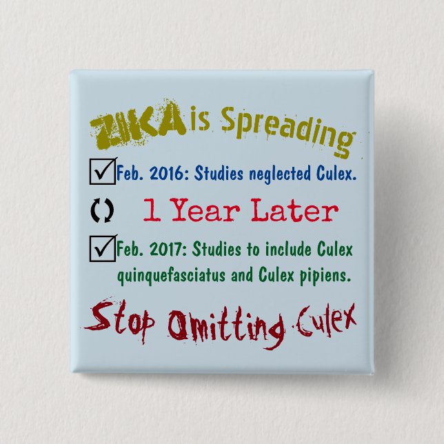 Stop Omitting Culex by RoseWrites Pinback Button (Front)