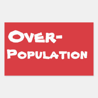 STOP Overpopulation Stop Sign Sticker