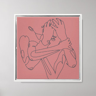Stop Overthinking’ design  Canvas Print