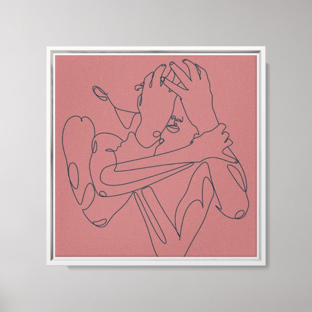 Stop Overthinking’ design  Canvas Print (Front)