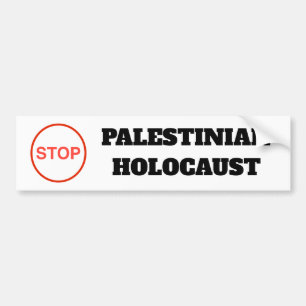 Stop Palestinian Holocaust Free Palestine sticker