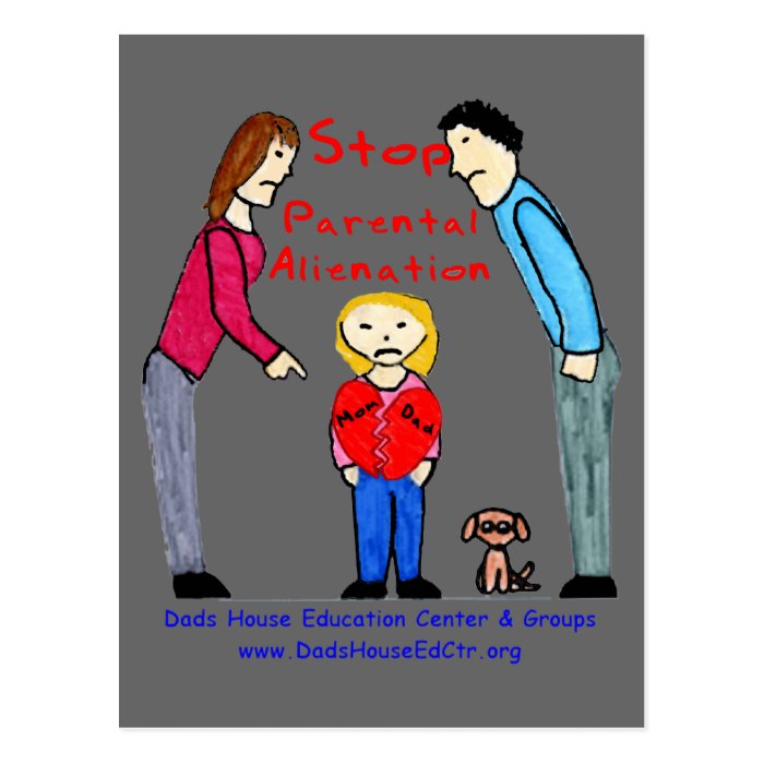 Stop Parental Alienation Postcard