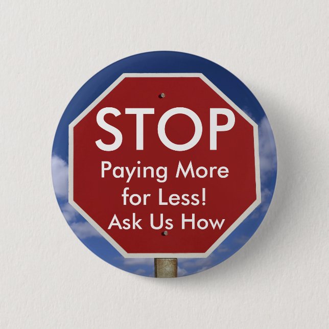 STOP PINBACK BUTTON (Front)
