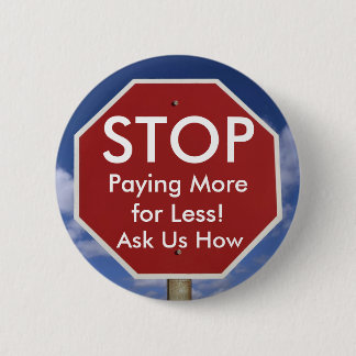 STOP PINBACK BUTTON