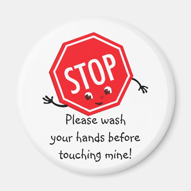 Stop Please Wash Magnet (Front)