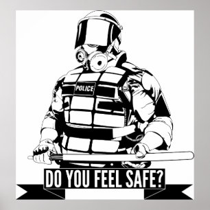 Stop Police Brutality Art for Occupy Movements Poster