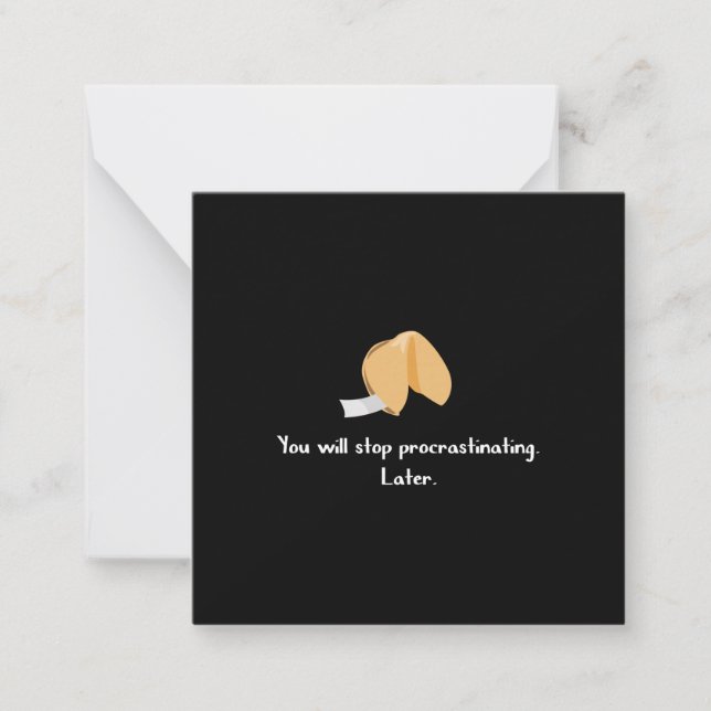 Stop Procrastinating Note Card (Front)