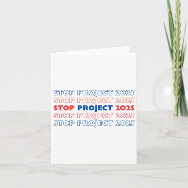 Stop Project 2025 13  Card (Front)